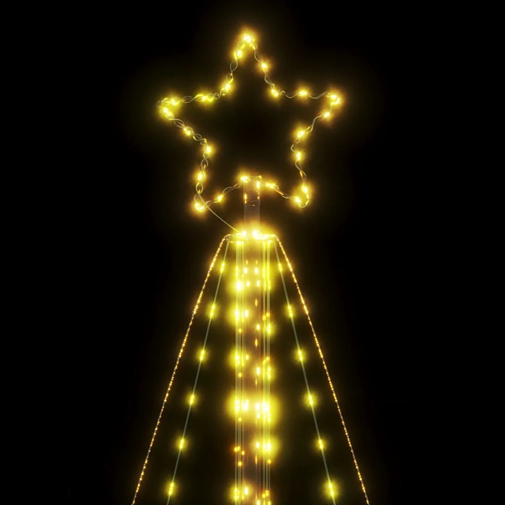 Albero di Natale a LED 615 LED Bianco Caldo 404,5 cm