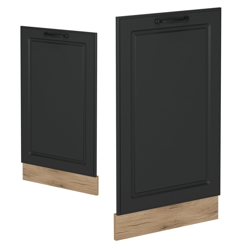 Pannello frontale della lavastoviglie R-Line Antracite rustico/Rovere dorato 45 cm, PL Marmo Vicco