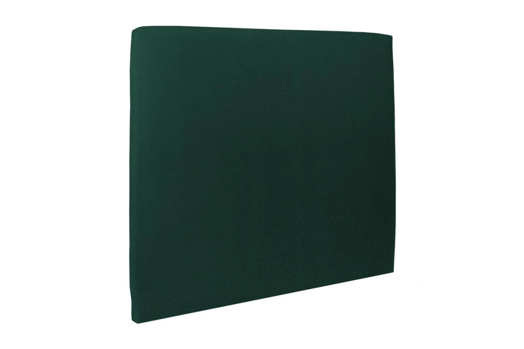 Letto 140x190 cm con testiera imbottita - Tessuto velluto