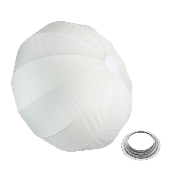 Essential Balloon Softbox 80cm + adattatore softbox per Hensel Expert, diffusore di luce a 360° ad apertura rapida, incluso adattatore Bowens, compatibile con tutte le più comuni