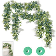 Ghirlanda di Eucalipto - 2 pezzi - Decorazione verde - 1,8 metri - Per matrimoni e feste