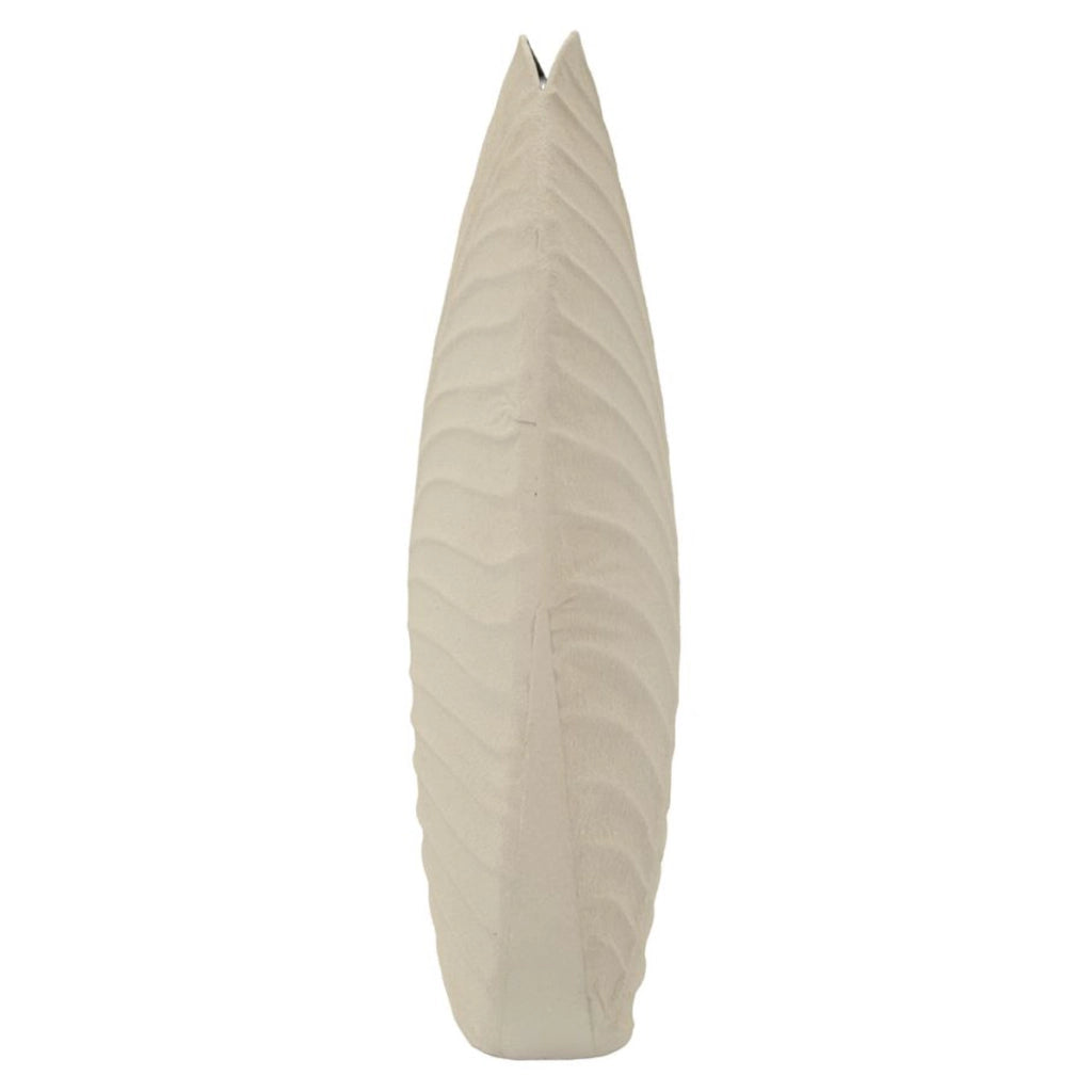 Vaso Decorativo VKH809, Beige, Metallo, 26x11x41 cm