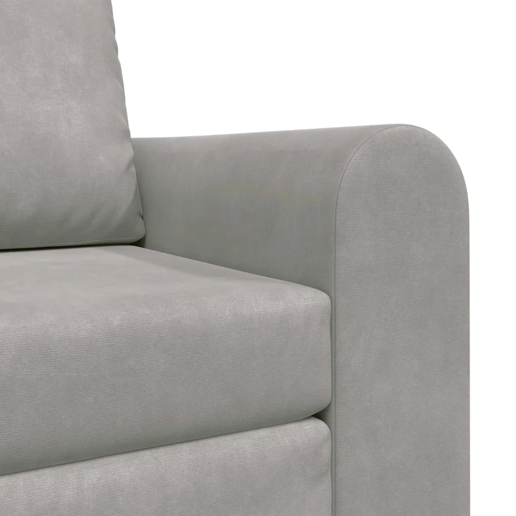 Divano letto-Sofa Letto-Daybed Grigio chiaro 98 x 71 x 83 cm Velluto