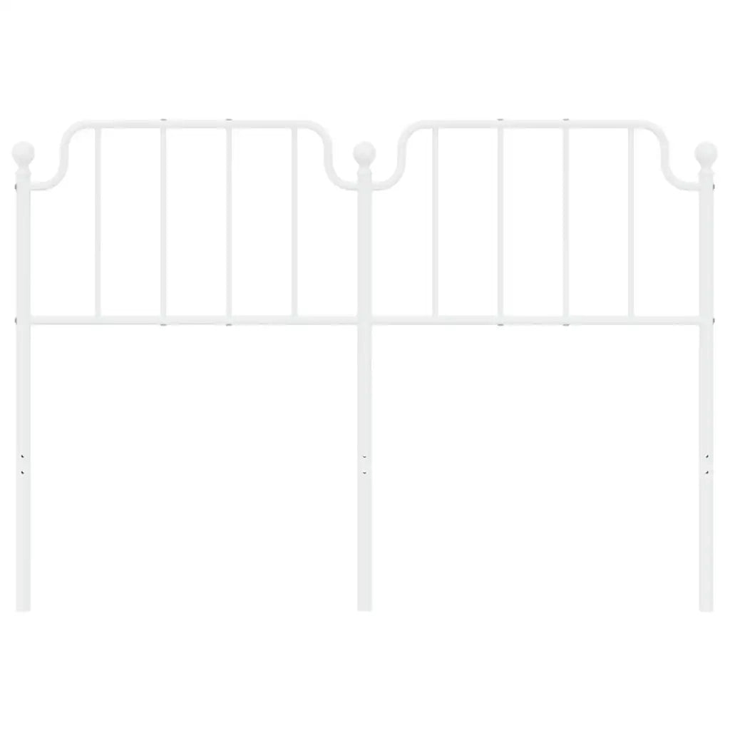 Testiera di Ricambio in Metallo Bianco 135 cm 373968