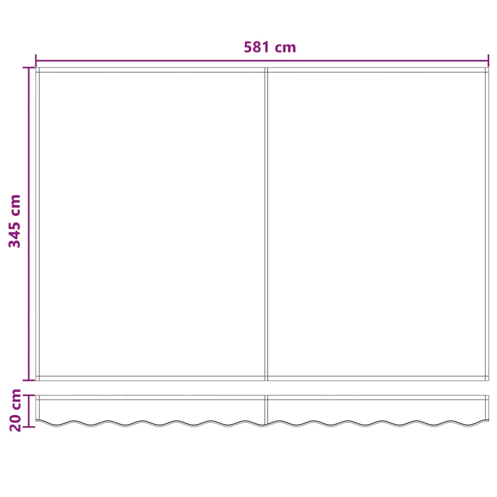 Telo di ricambio per tenda da sole Poliestere 964874