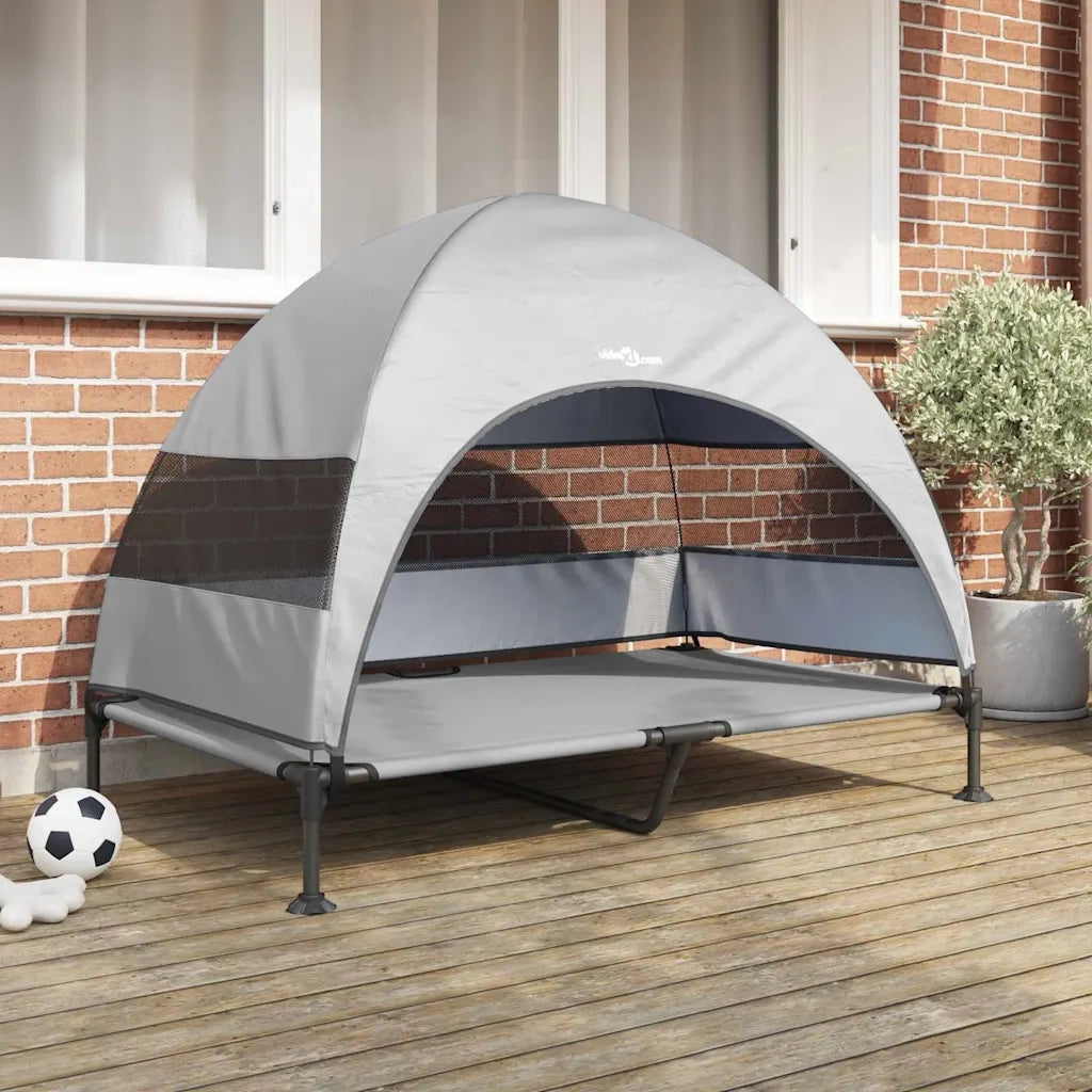 Letto per Cani Elevato Grigio Argento 127 x 81 x 108 cm CFW7610364