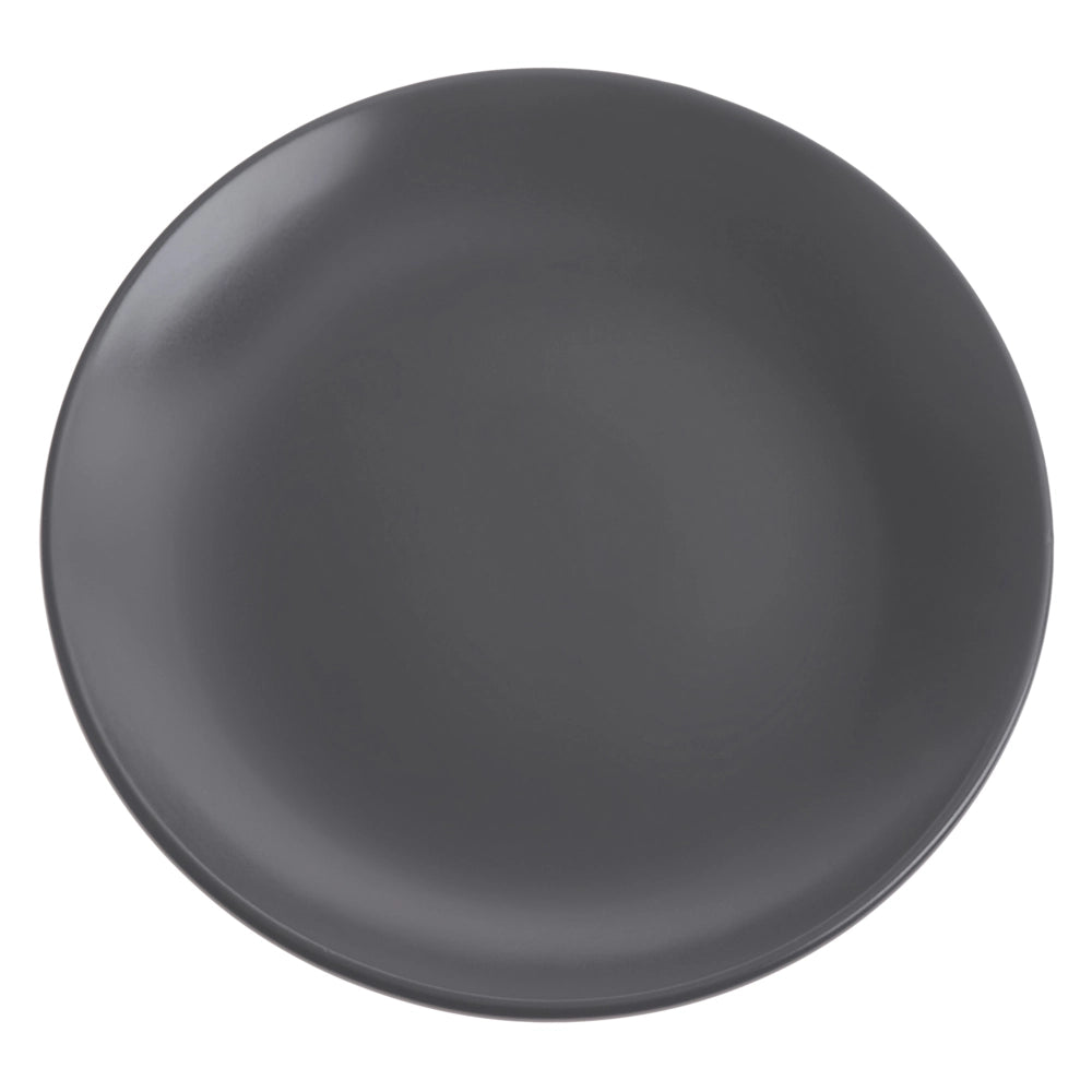 Set di 18 piatti in gres nero con finitura smaltata a mano per 6 persone cucina e sala da pranzo