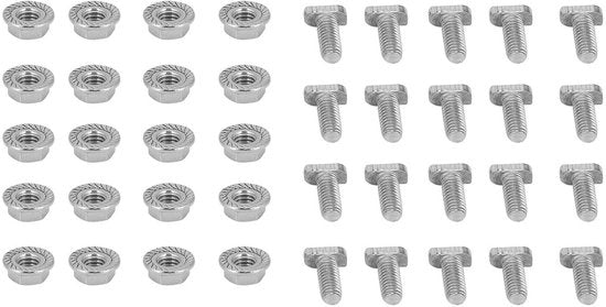 Set di viti M6 con 20 flangia di fissaggio rottura di rottura in acciaio inossidabile - Accessori per giardinaggio