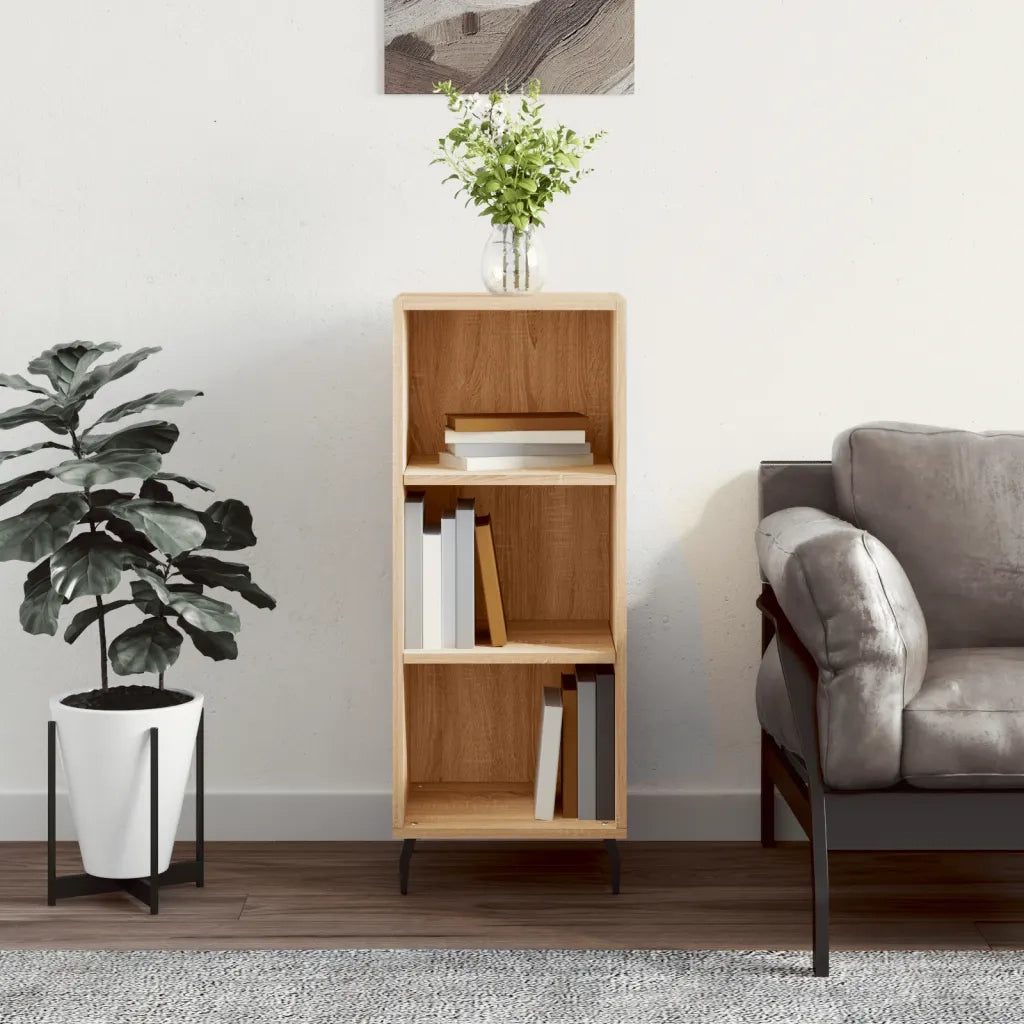 Credenza-Buffet-Armadio da cucina Rovere Sonoma 34,5x32,5x90 cm in Legno Multistrato 958919