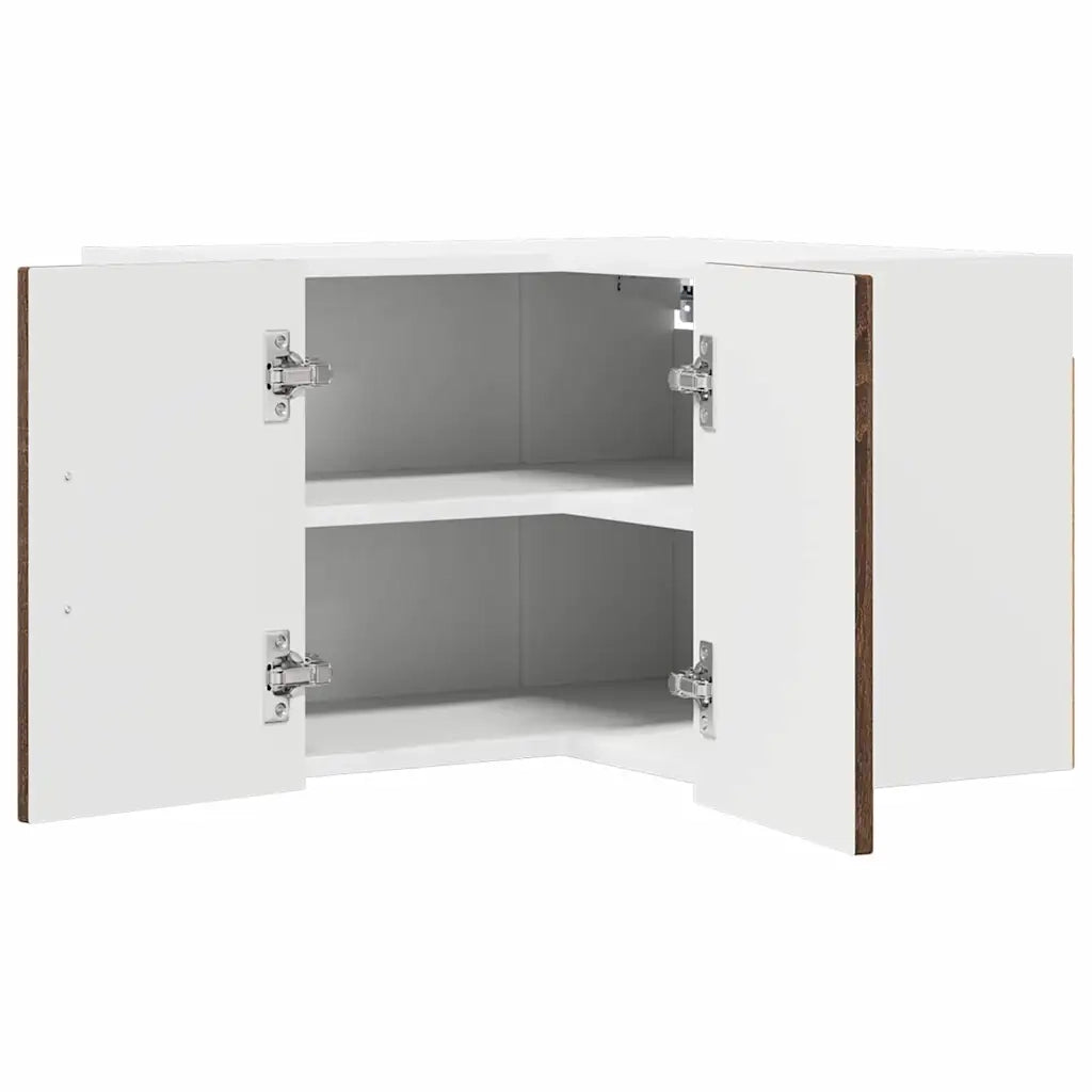 Pensile da cucina | Mobile angolare per parete LUCCA Rovere Marrone 57 x 57 x 40 cm