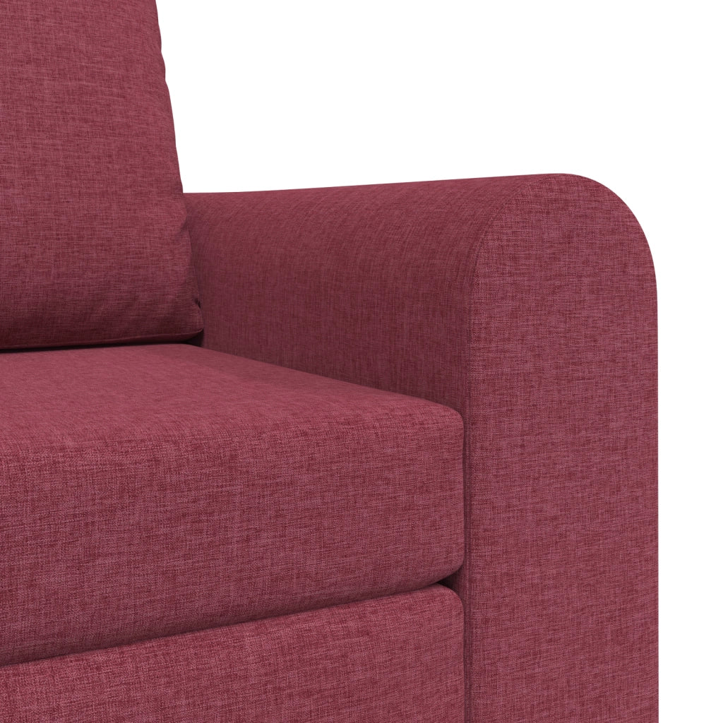 Divano Letto 2-in-1 Rosso Borgogna 98x71x83 cm Tessuto