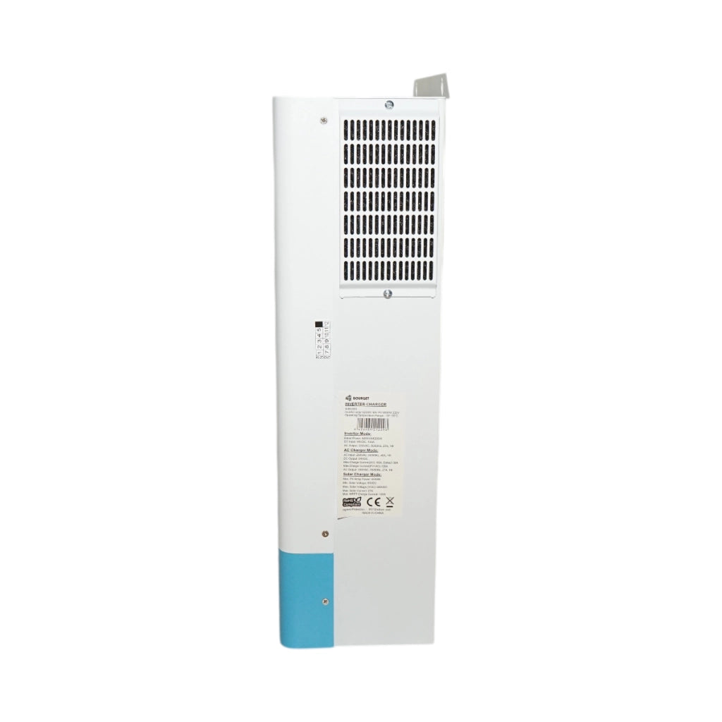 Inverter solare ibrido 6,2 kW, 48 V, 120 A MPPT, monofase, ON/OFF-GRID, collegamento parallelo IP21 Bourget