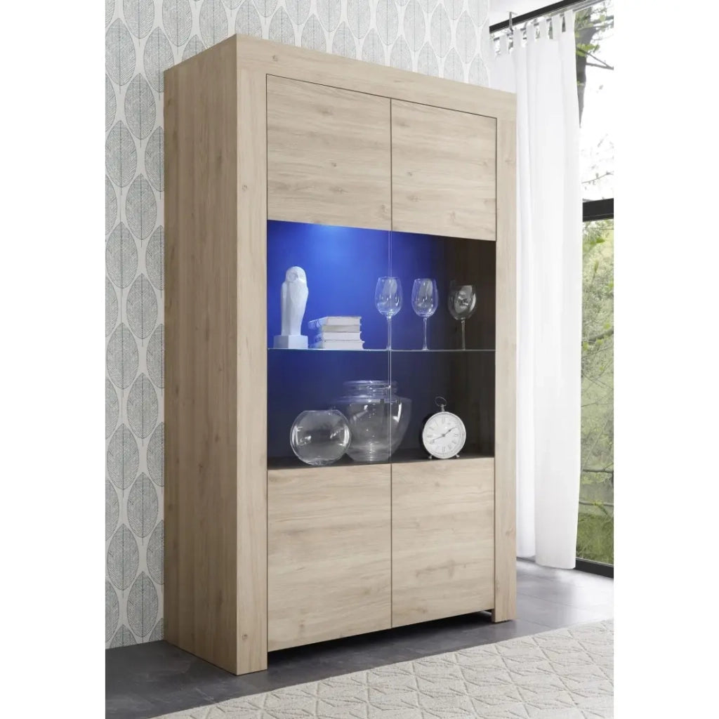 Buffet a 2 porte, collezione ZEFIR, colore rovere chiaro, perfetto per la vostra sala da pranzo.