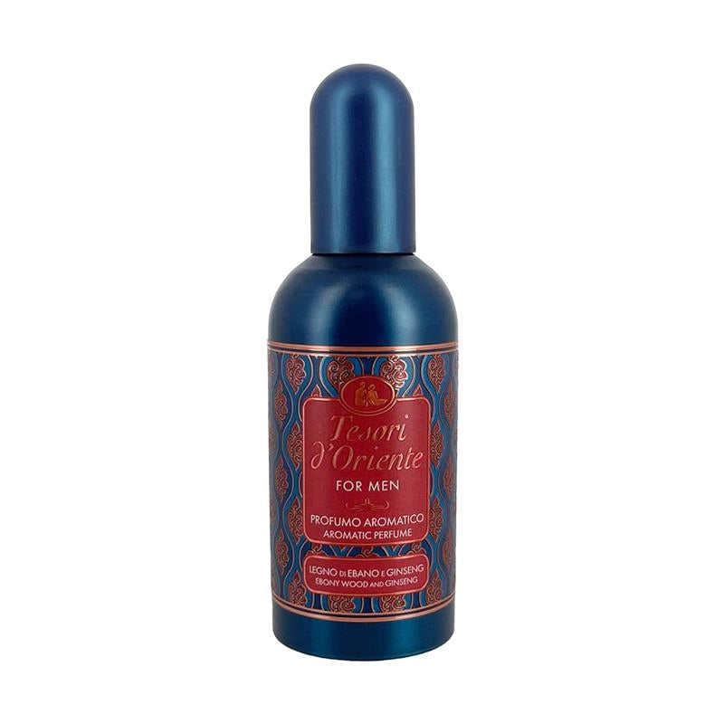 TESORI D'ORIENTE PROFUMO AROMATICO PER UOMO FRAGRANZA LEGNO DI EBANO E GINSENG 100 ML