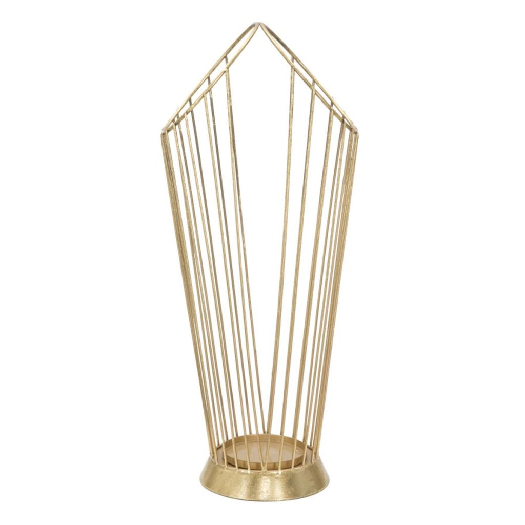 Porta Ombrelli VKH329, Oro, Metallo, 25,5x18,5x60 cm