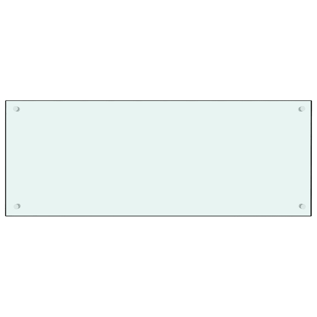 Paraschizzi per Cucina Bianco 100x40 cm in Vetro Temperatocod mxl 127042