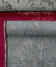 Tappeto TAMIGI ROSSO moderno contemporaneo pixel sfumati, passatoia cucina multiuso lavabile antiscivolo cm.55x280