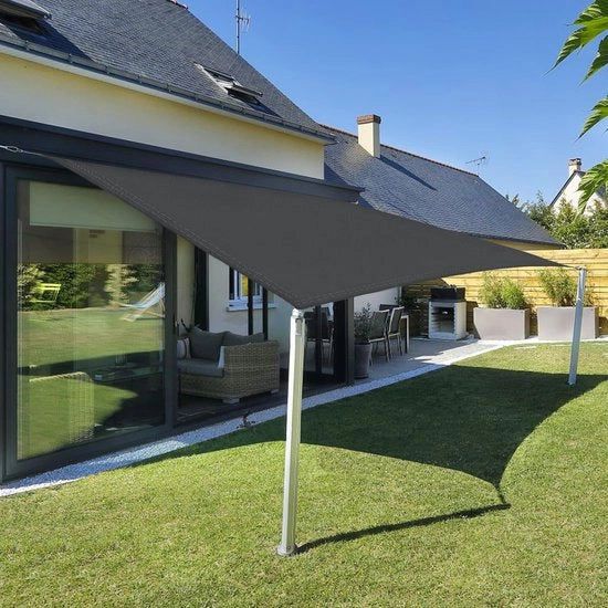 Tenda Solare Quadrata 2x2 m, Protezione Acquatica da Sole, 95% Protezione UV, per Uso Esterno, Giardino