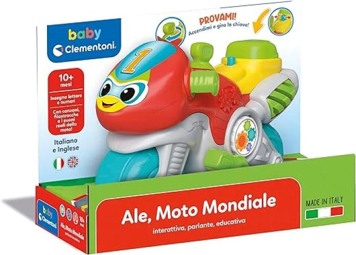 Baby Ale Moto Mondiale, Gioco Prima Infanzia,Stimola lo Sviluppo Motorio, il Linguaggio e la Comprensione di Causa-Effet