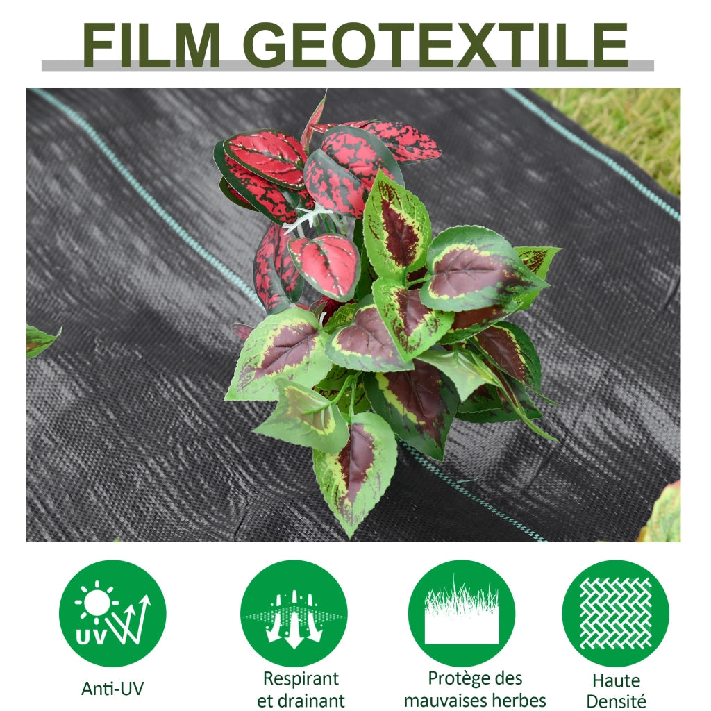 Tessuto Non Tessuto per Pacciamatura Anti-Erbe ¨C Zephmum ¨C Nero Verde 50x2 m 100 g/m2