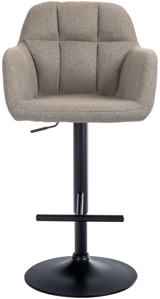 Barhocker Natoma Stoff schwarz