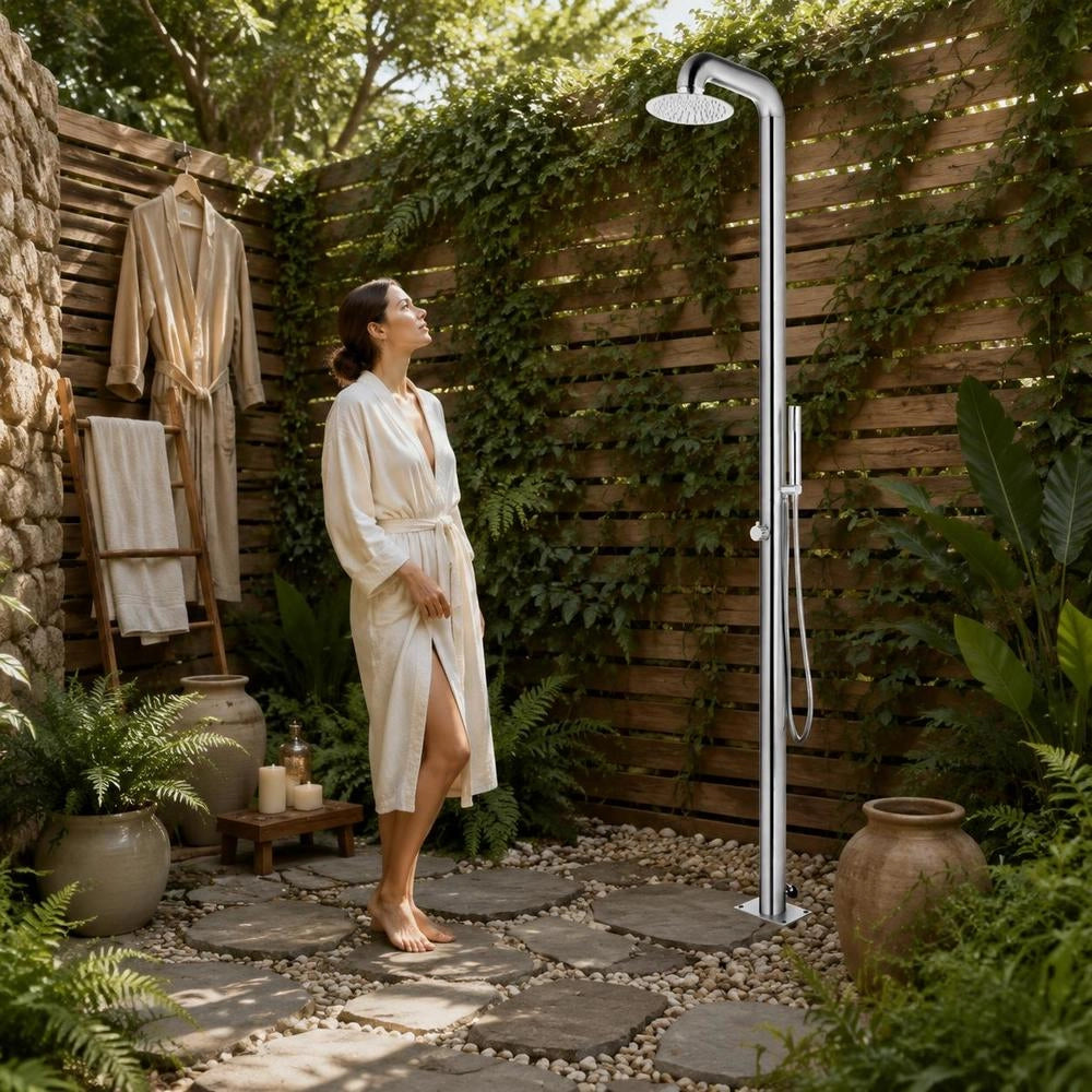 Garden Shower 225 Cm Stainless Steel