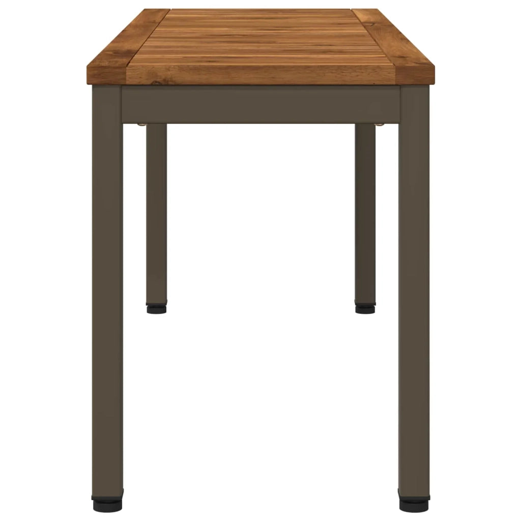 Panchina da giardino 108,5 x 35 x 45 cm Naturale e Caffè 901297