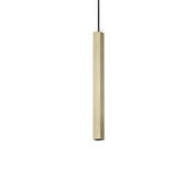 Lampada A Sospensione Look 1 Luce Led Integrato Ottone Satinato