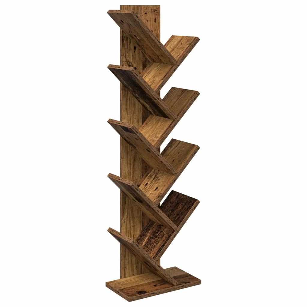 Libreria ad Albero 6 Ripiani 30 x 18 x 100 cm Legno antico 8012378