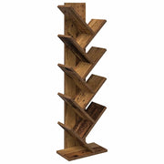 Libreria ad Albero 6 Ripiani 30 x 18 x 100 cm Legno antico 8012378
