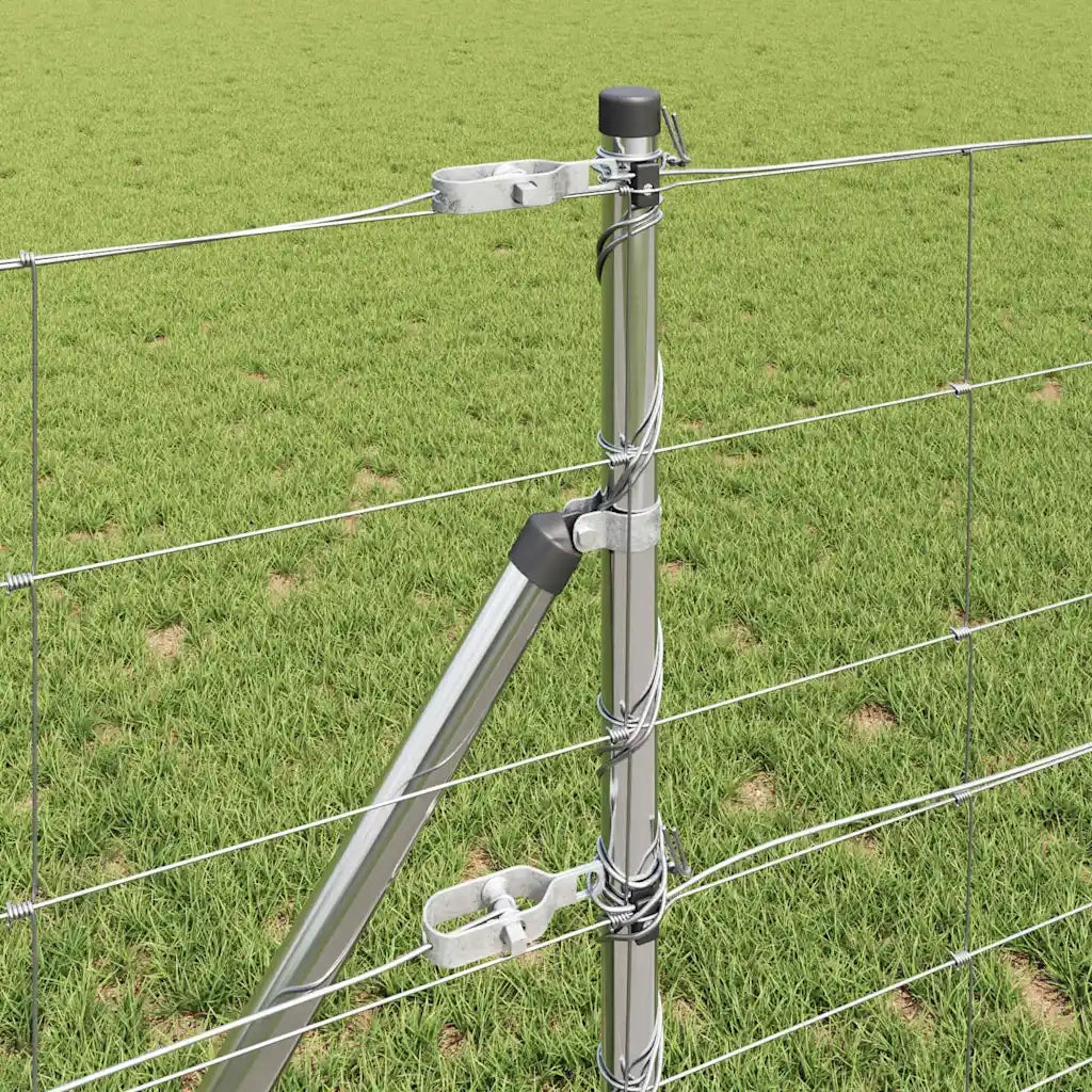Palo della recinzione Zincato 50 x 0,8 m Acciaio
