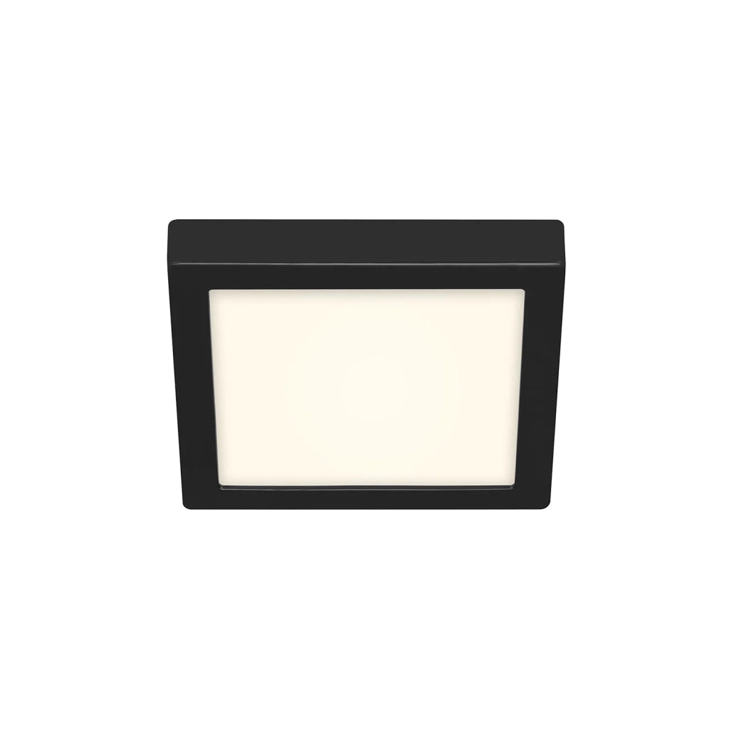 Plafoniera Contemporanea Fire Black Metallo Nero Led Integrato 16W 4000K