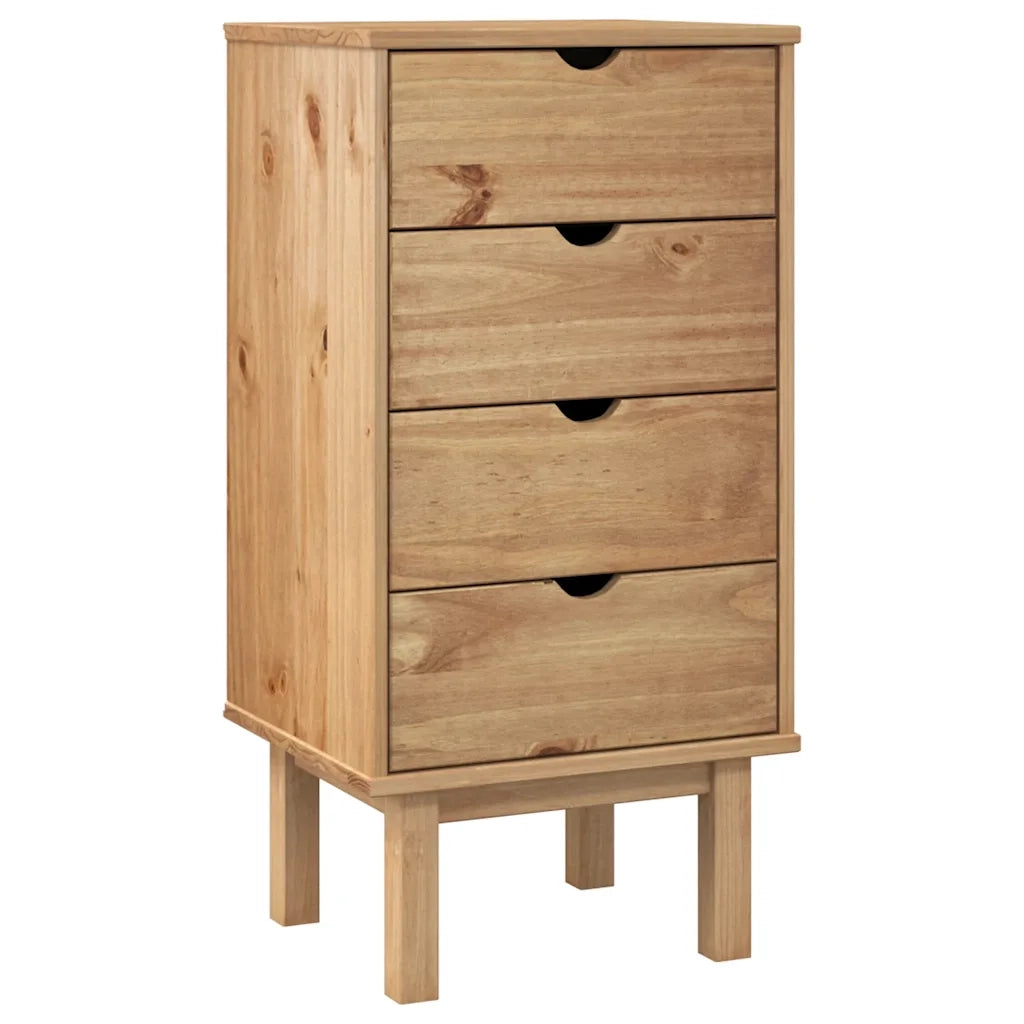 Cassettiera OTTA 45x39x90 cm in Legno Massello di Pino CFW4129647