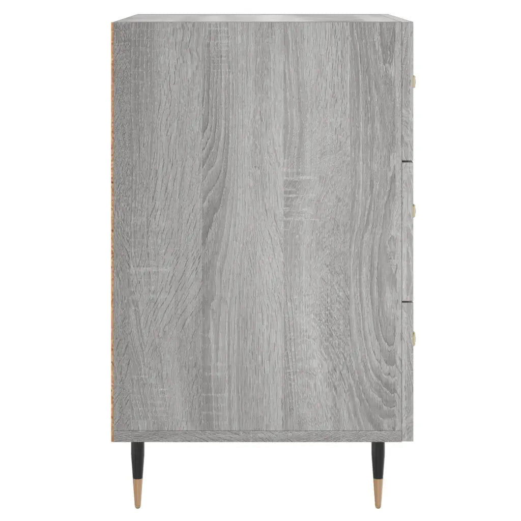 Comodino-Tavolino da notte Grigio Sonoma 40x40x66 cm in Legno Multistrato 840112
