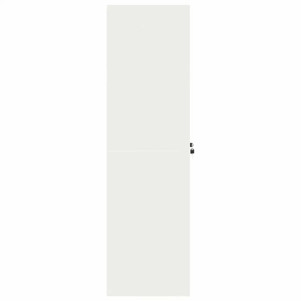 Armadio Bianco 80 x 40 x 140 cm Acciaio