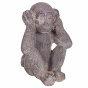 Scimmia decorativa in magnesio grigio 35x26x40h