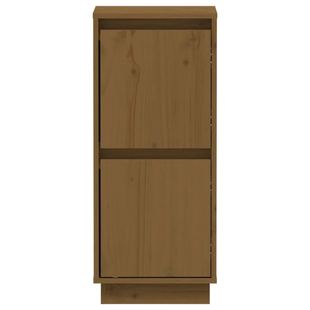 Buffet credenza cassettiera armadio mobile contenitore organizer per cucina soggiorno salotti set da 2 31,5 x 34 x 75 cm legno di pino massiccio marrone 02_0036883