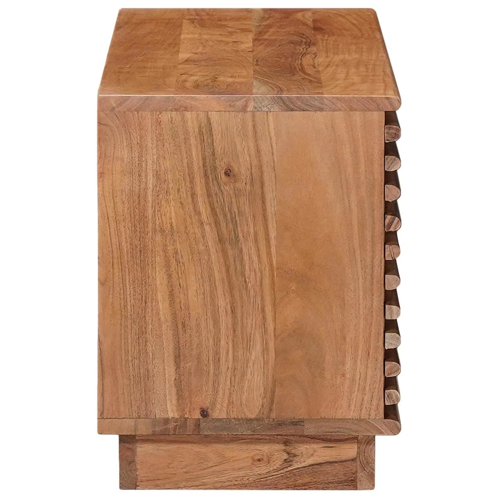 Mobile TV con archiviazione con porta Naturale 90 x 30 x 40 cm