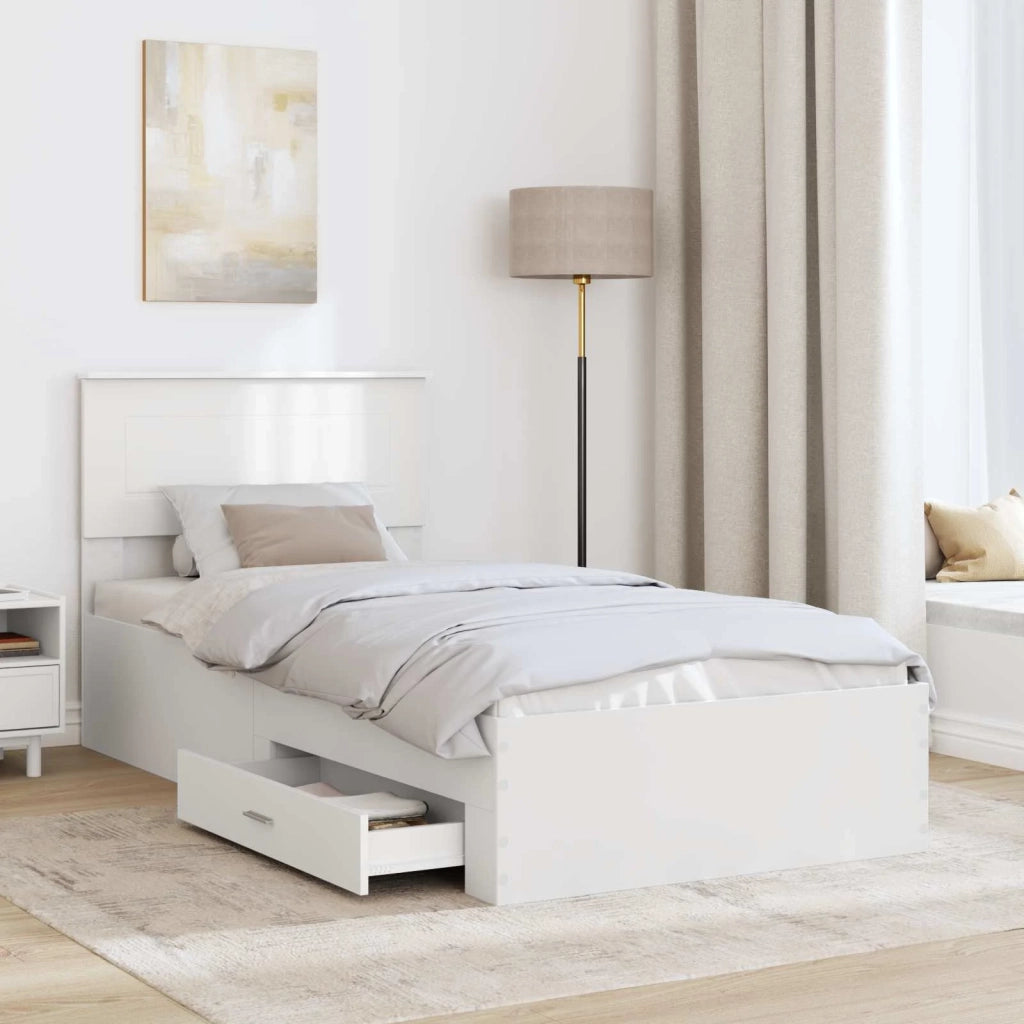 Struttura del letto Bianco 90 x 190 cm Legno multistrato 3408308