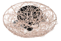 Applique da Interno Attacco E27 in Tessuto Naturale