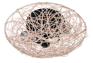 Applique da Interno Attacco E27 in Tessuto Naturale