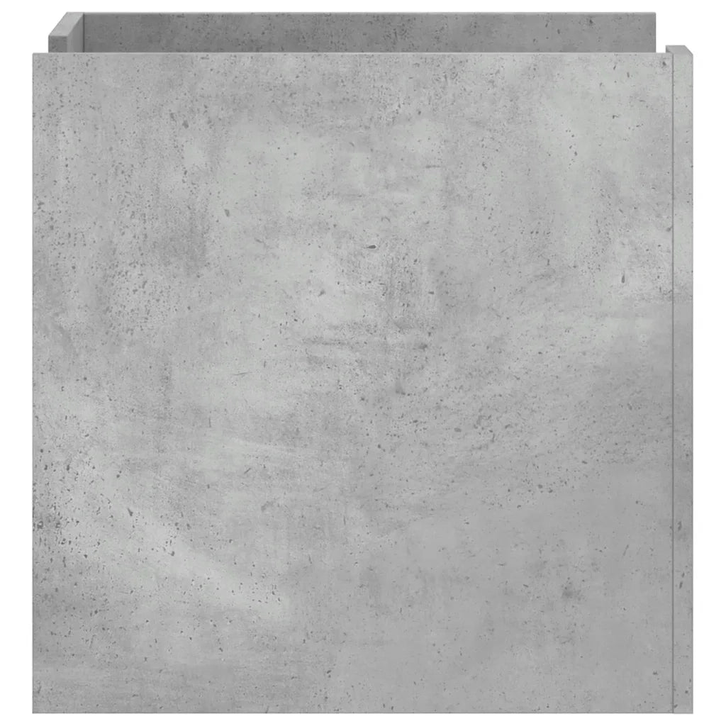 Comodino-Tavolino da notte Grigio Cemento 45x50x50 cm in Truciolato 297767