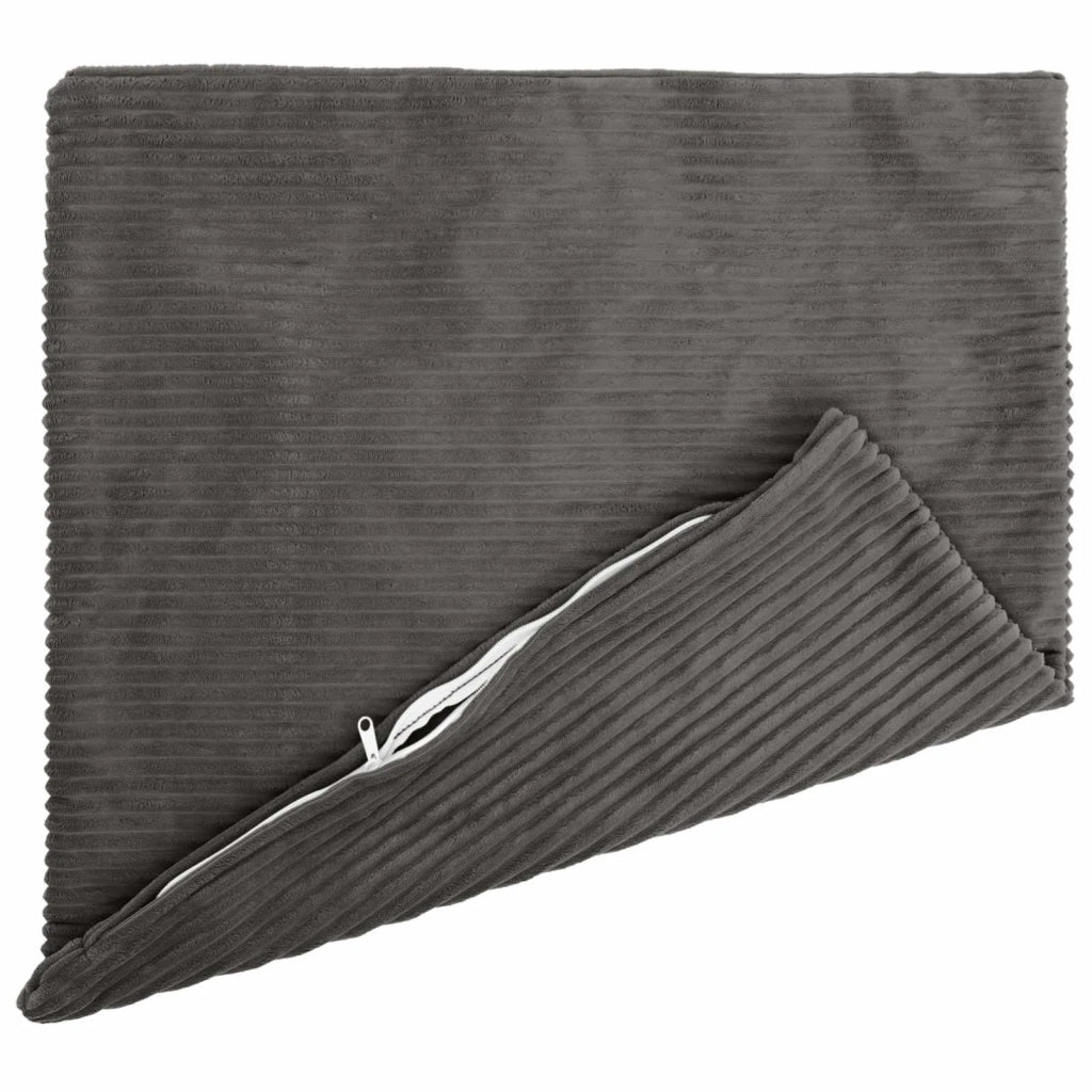 Federa 2 pcs HEERLEN Grigio Scuro 80 x 80 cm corduroy 913583