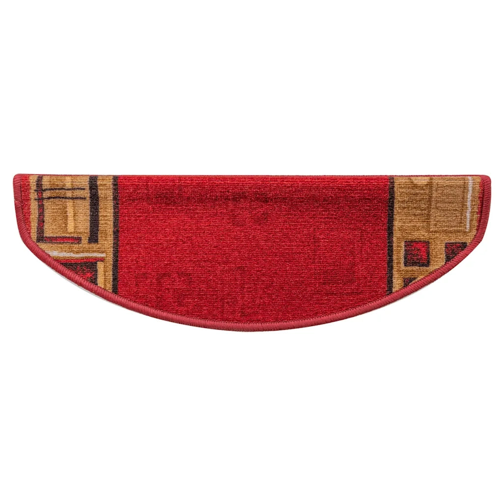 Tappetini Autoadesivi per Scale 15 pz Rossi 65x21x4 cm 322410