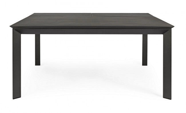 Tavolo Allungabile Konnor 160x110/160 cm Antracite in Alluminio