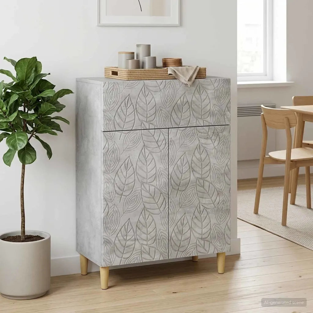 Credenza Grigio Cemento 66 x 34,5 x 90 cm Legno ingegnerizzato 895098