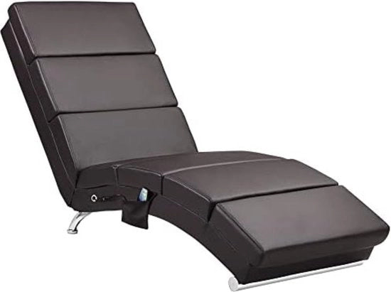 Sedia massaggiante - 186 x 55 x 89 cm - Marrone scuro