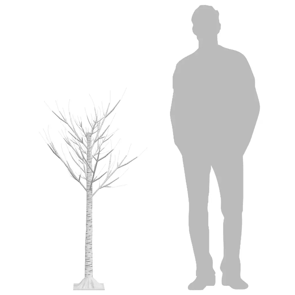 Albero Natale | Decorazioni natalizie 128 LED 1,2 m Salice Bianco Caldo Interno Esterno