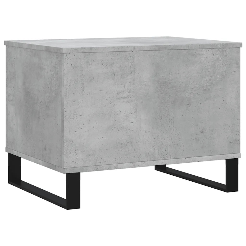 Tavolino Salotto Grigio Cemento 60x44,5x45 cm Legno Multistrato 830960