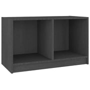 Mobile TV | Armadietto TV | Mobile Porta TV Grigio 70x33x42 cm in Legno Massello di Pino